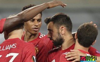 歐聯(lián)杯1/4決賽曼聯(lián)1-0擊敗哥本哈根晉級四強，B費點球建功