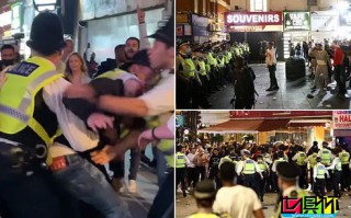 英媒報道：英格蘭闖進4強后，在萊斯特廣場上球迷引發騷亂