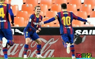 巴薩客場3-2逆轉瓦倫西亞，梅西梅開二度職業生涯第55個任意球