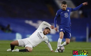 歐冠半決賽切爾西主場2-0淘汰皇馬，月末將與曼城爭冠