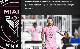 梅西 僅用19場比賽達成15球+15助，打破美職聯(lián)歷史紀錄