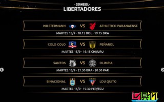 南美足聯公布小組賽賽程，南美解放者杯將于9月15日回歸賽場