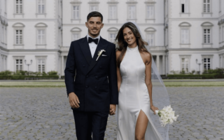 哈弗茨 與模特女友舉行婚禮