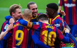 巴?薩客場2-0擊敗塞維利亞，梅西一助一射連續8輪建功
