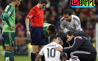 2014世俱杯J羅被曝右小腿肌肉撕裂 至少缺陣2周無緣比賽