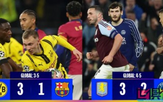 歐冠  主場險創(chuàng)奇跡，維拉、多特 昂首出局