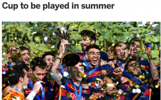 曝2021年新世俱杯擴軍至24隊 首屆或在中國舉辦