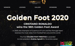 金足獎官方消息：C羅榮獲2020年金足獎的殊榮