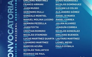 阿根廷足協官方公布世預賽大名單，梅西領銜，迪巴拉回歸