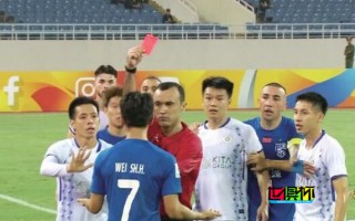 韋世豪因惡意犯規(guī)亞冠停賽3場(chǎng)，并罰款1000美元