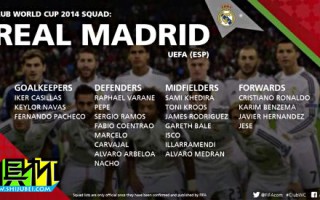 2014世俱杯皇馬征戰名單：中場核心缺陣 20歲小妖入選