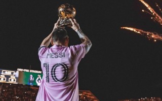 邁阿密國際為梅西舉行金球獎(jiǎng)慶祝儀式