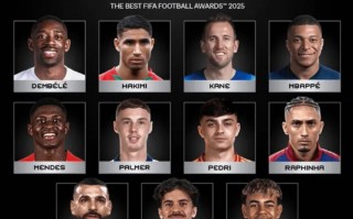 FIFA 年度最佳球員候選：登貝萊 領銜，亞馬爾、姆巴佩 在列