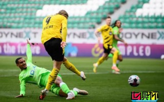 多特蒙德2-0戰勝沃爾夫斯堡，身價1.1億的哈蘭德梅開二度