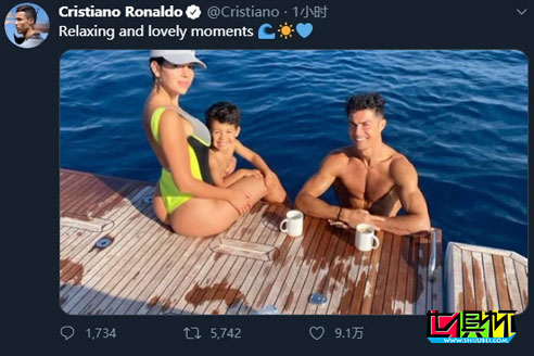 C羅在個(gè)人社交平臺(tái)分享度假照片，女友身材讓人羨慕-第1張圖片-世俱杯