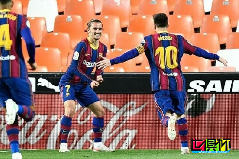 巴薩客場3-2逆轉(zhuǎn)瓦倫西亞，梅西梅開二度職業(yè)生涯第55個任意球-第1張圖片-世俱杯