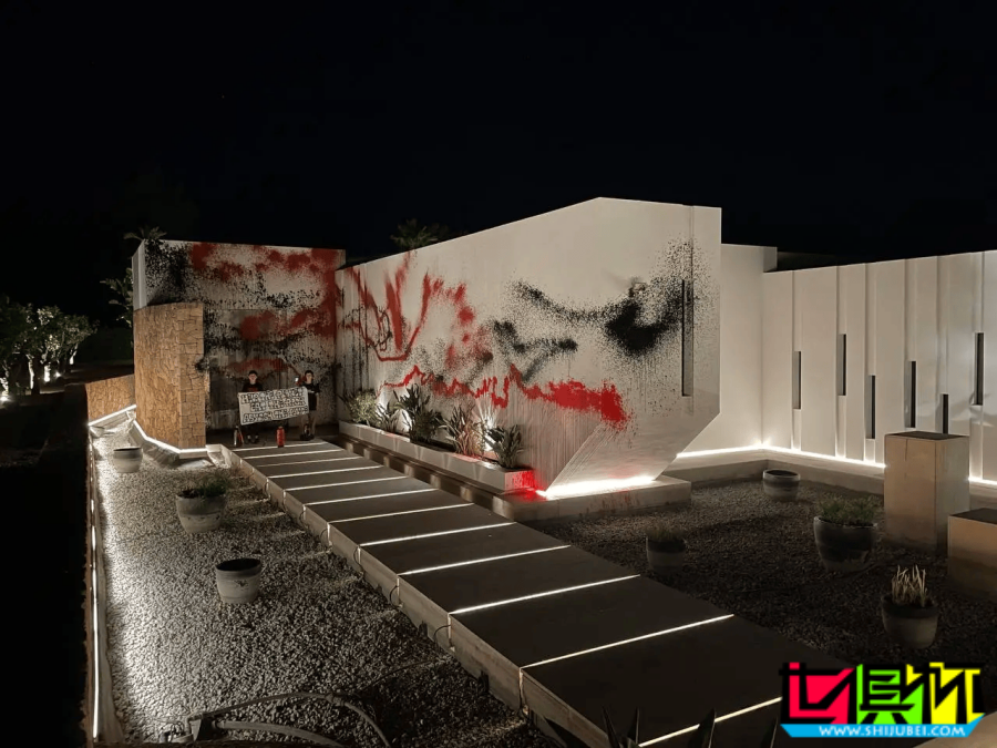 梅西 位于伊比薩島的豪宅遭人破壞，墻面被潑上紅黑色的油漆-第5張圖片-世俱杯