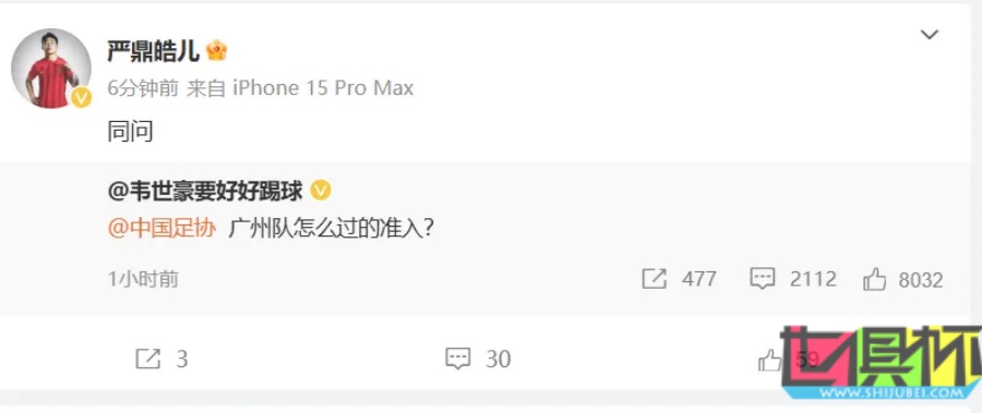 韋世豪 質(zhì)疑 廣州隊(duì) 怎么過的準(zhǔn)入？-第4張圖片-世俱杯