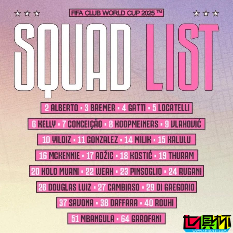 尤文圖斯 世俱杯 大名單：弗拉霍維奇、穆阿尼、小孔塞桑在列-第1張圖片-世俱杯