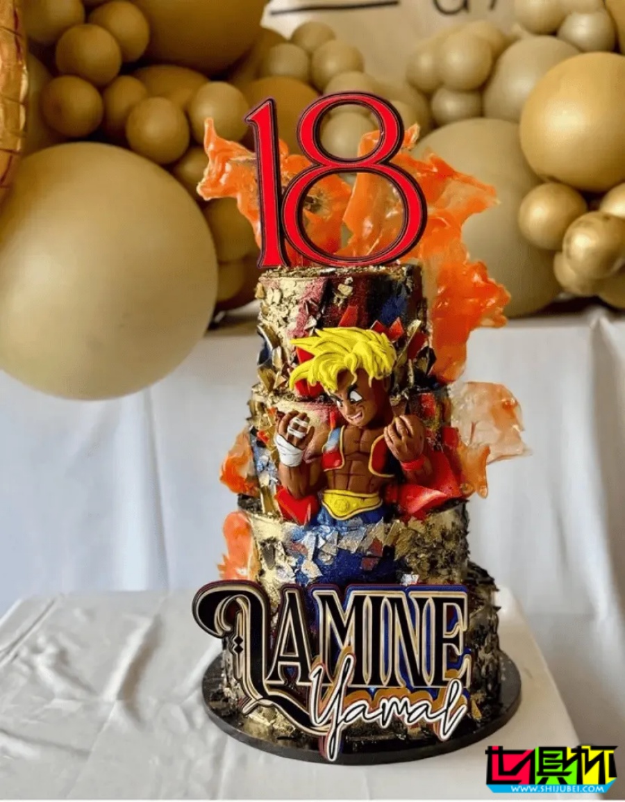 亞馬爾 舉辦18歲生日派對,生日蛋糕帶有超級賽亞人造型-第4張圖片-世俱杯 亞馬爾 舉辦18歲生日派對,生日蛋糕帶有超級賽亞人造型-第4張圖片-世俱杯