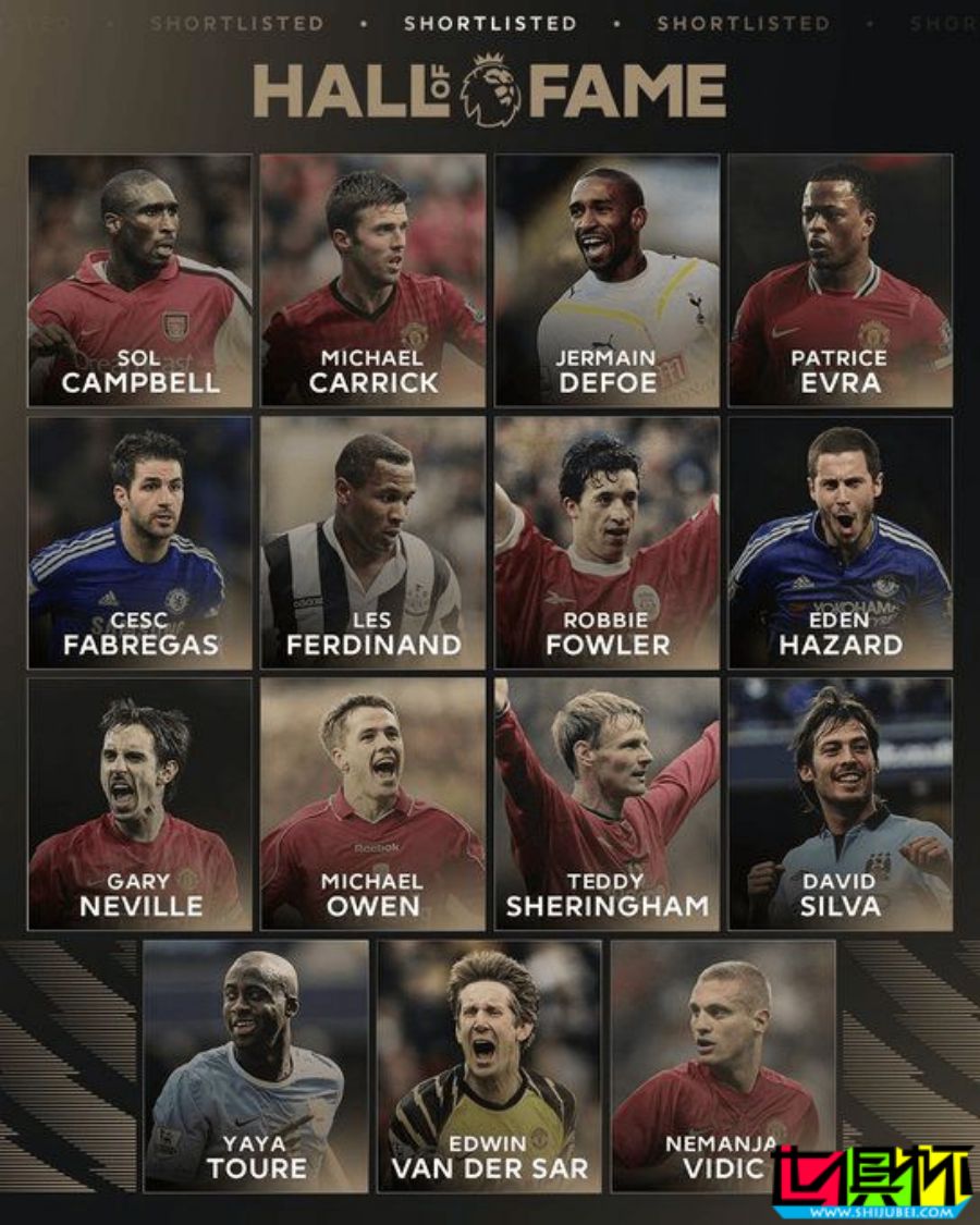 2025 英超 名人堂 候選公布-第1張圖片-世俱杯 2025 英超 名人堂 候選公布-第1張圖片-世俱杯