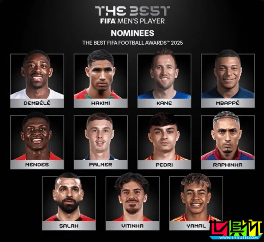 FIFA 年度最佳球員候選：登貝萊 領銜，亞馬爾、姆巴佩 在列-第1張圖片-世俱杯